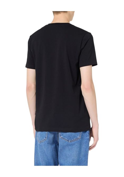 Slim Fit T-shirt in Black Stretch Cotton Jersey with Iceberg IJ Logo Embroidery ICEBERG JEANS | sweaters | F021P4109000